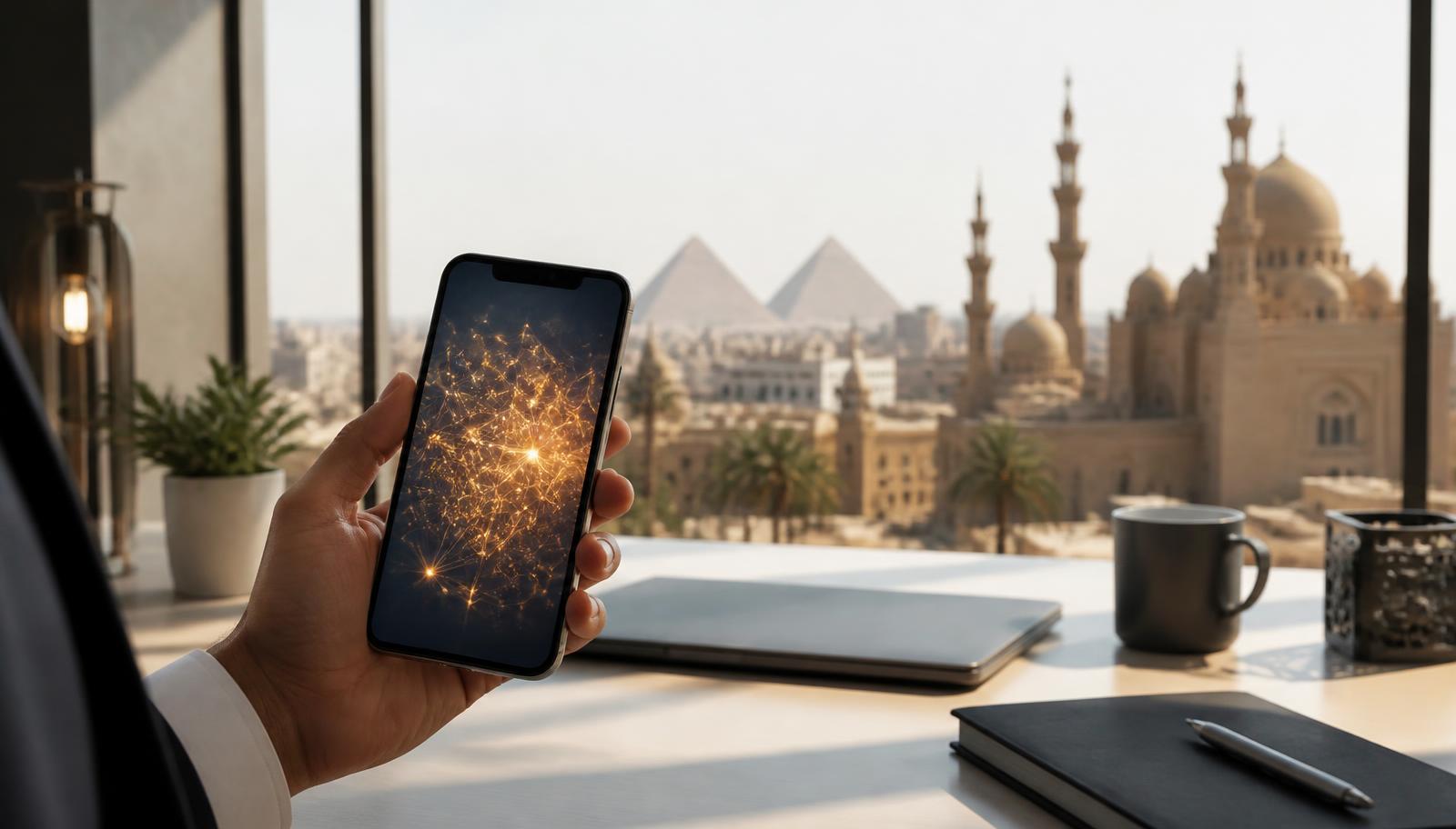 Egyptian startup founder building an Egypt-focused eSIM travel technology company